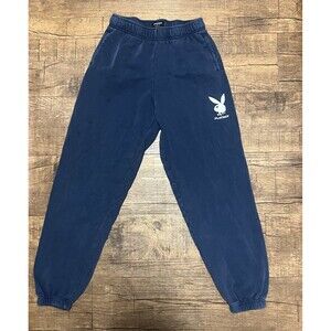 Playboy vintage fade navy cotton sweatpants